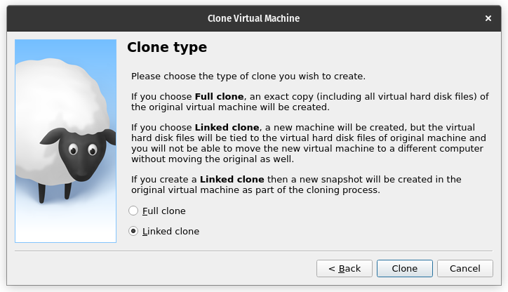 linked clone